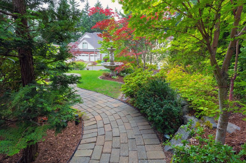 Brick paver pathway